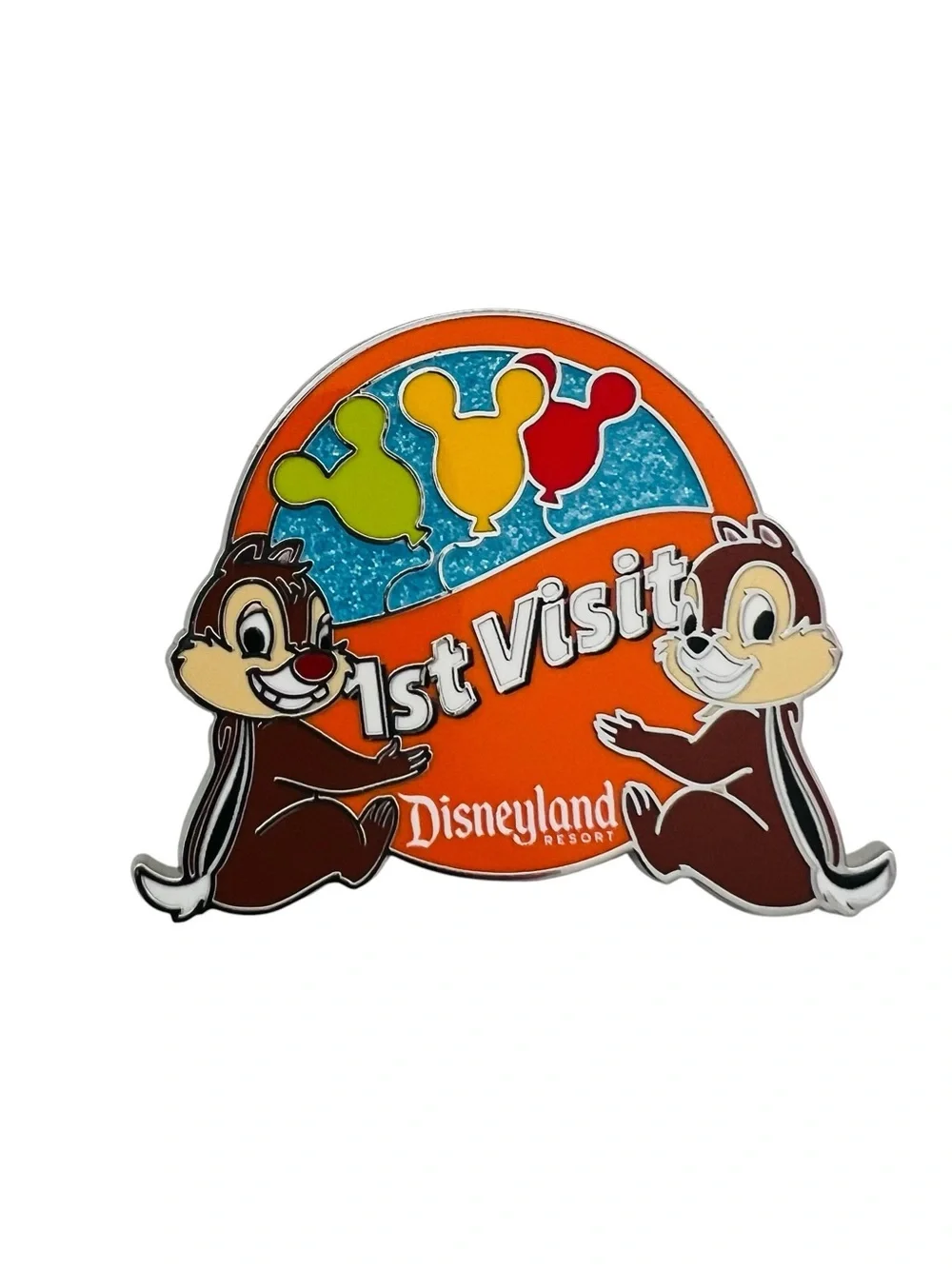 Disneyland Resort DLR 1st Visit Chip 'n' Dale Enamel Pin